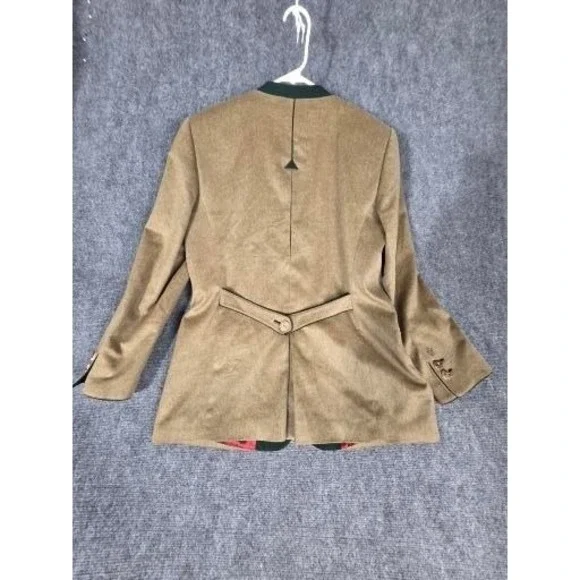 Habsburg Anna Eugenie Blazer Tan Cashmere Hunting Jacket Womens 38 Austrian Work